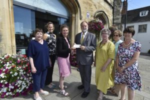 Malmesbury Mayor COTY cheque presentation